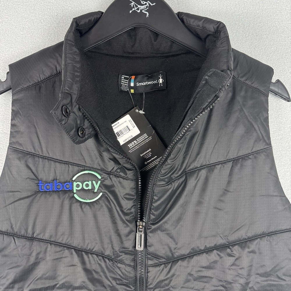 NWT Smartwool Smartloft Vest Womens Medium Black Wool Insulated Utility